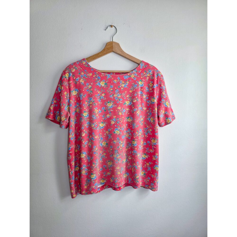 Vintage Jaclyn Smith Sport Floral Cottagecore Tee